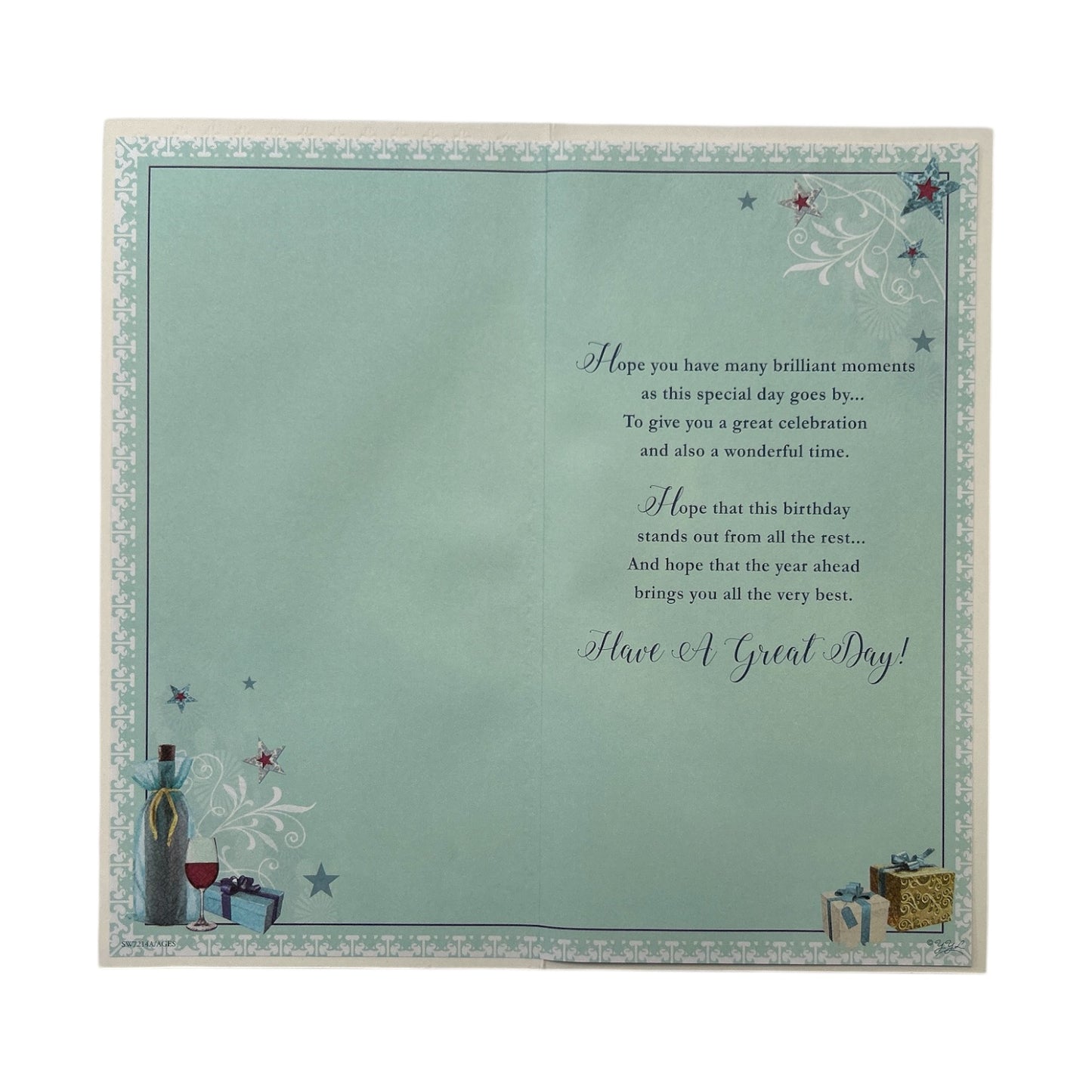 70th Birthday Wishes To A Special Grandad Birthday Card Wine Presents 3D Foil Detail