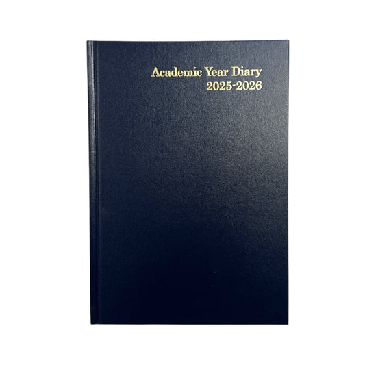 Janrax 2025-2026 A5 Day Per Page Blue Academic Diary