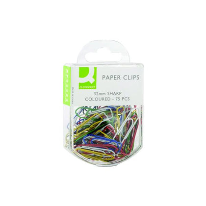Pack of 750 Paperclips Coloured 32mm
