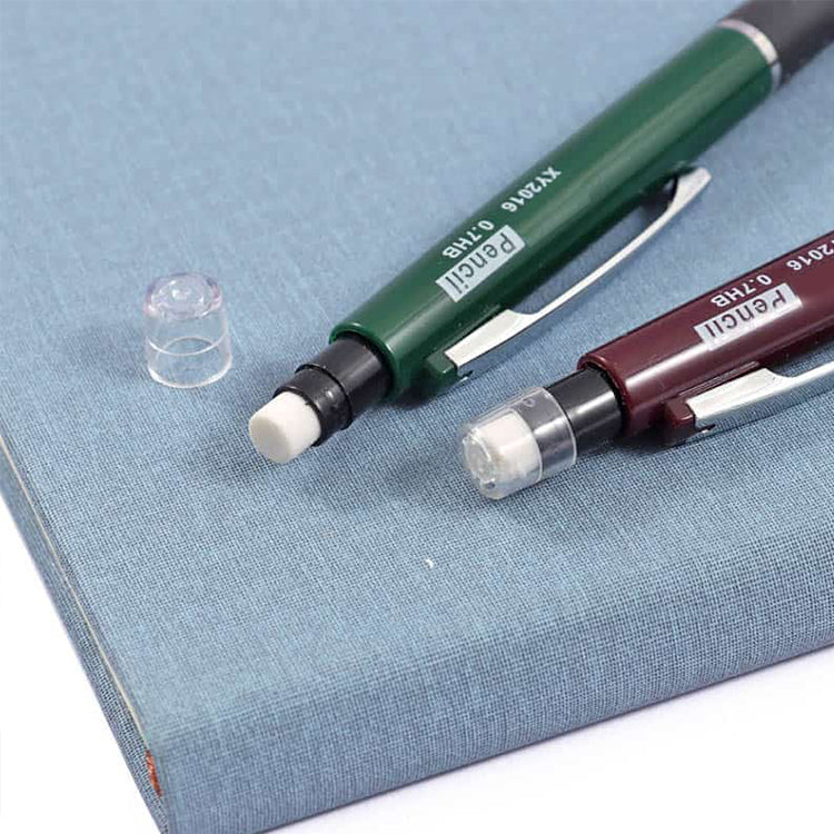 4 Sets of 0.7mm Pen-Style Mechanical Pencil and HB Lead Refills – Smooth Writing, Anti-Slip Grip