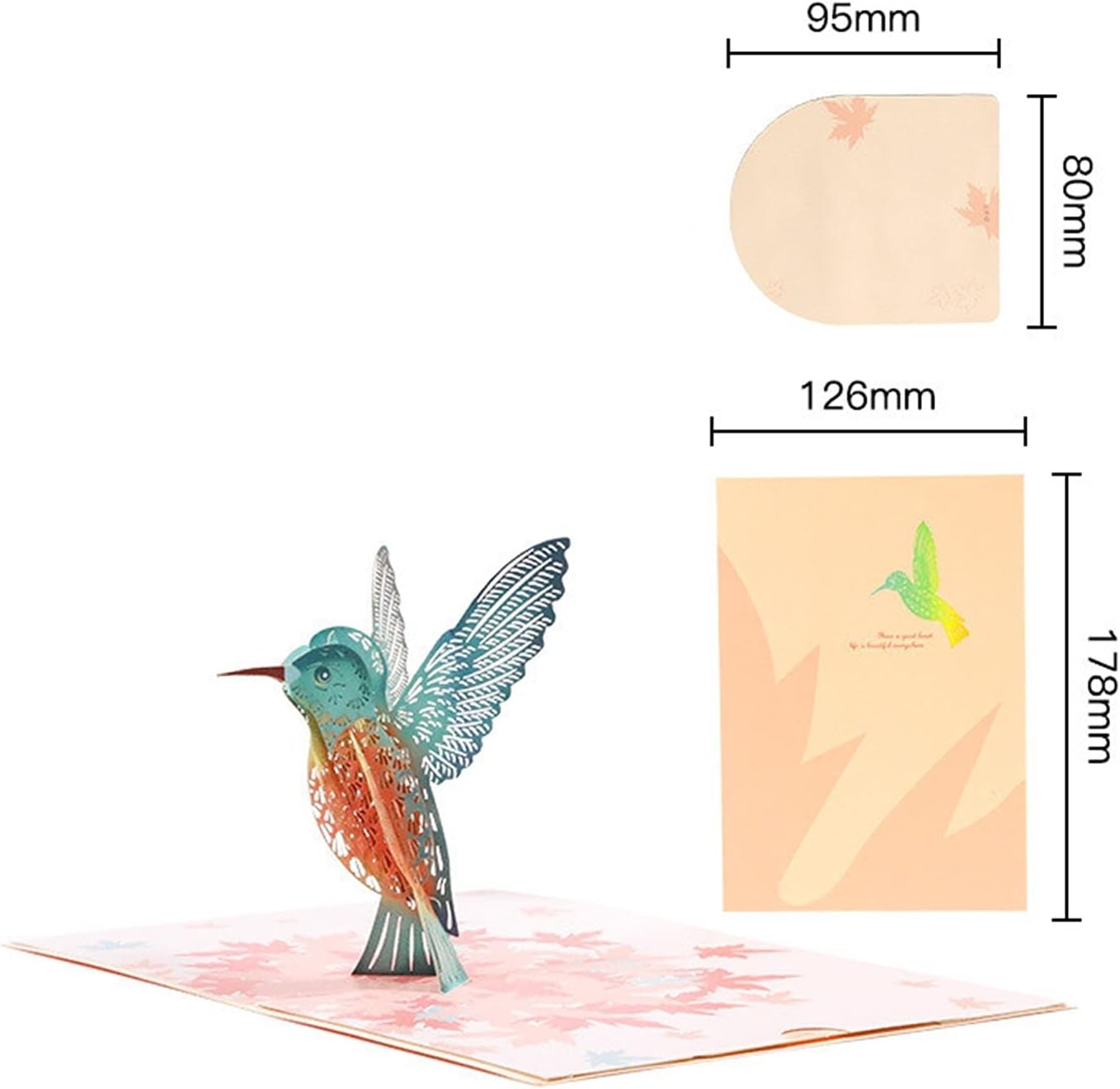 Whispers of Maple & Wings 3D Pop Up Greeting Card - Birthday Mother's Day