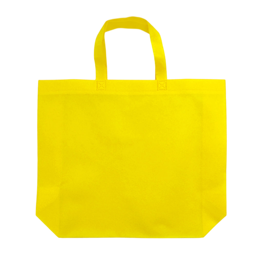 Pack of 25 Yellow Coloured 40x30x10cm Non-Woven Bags with Handle