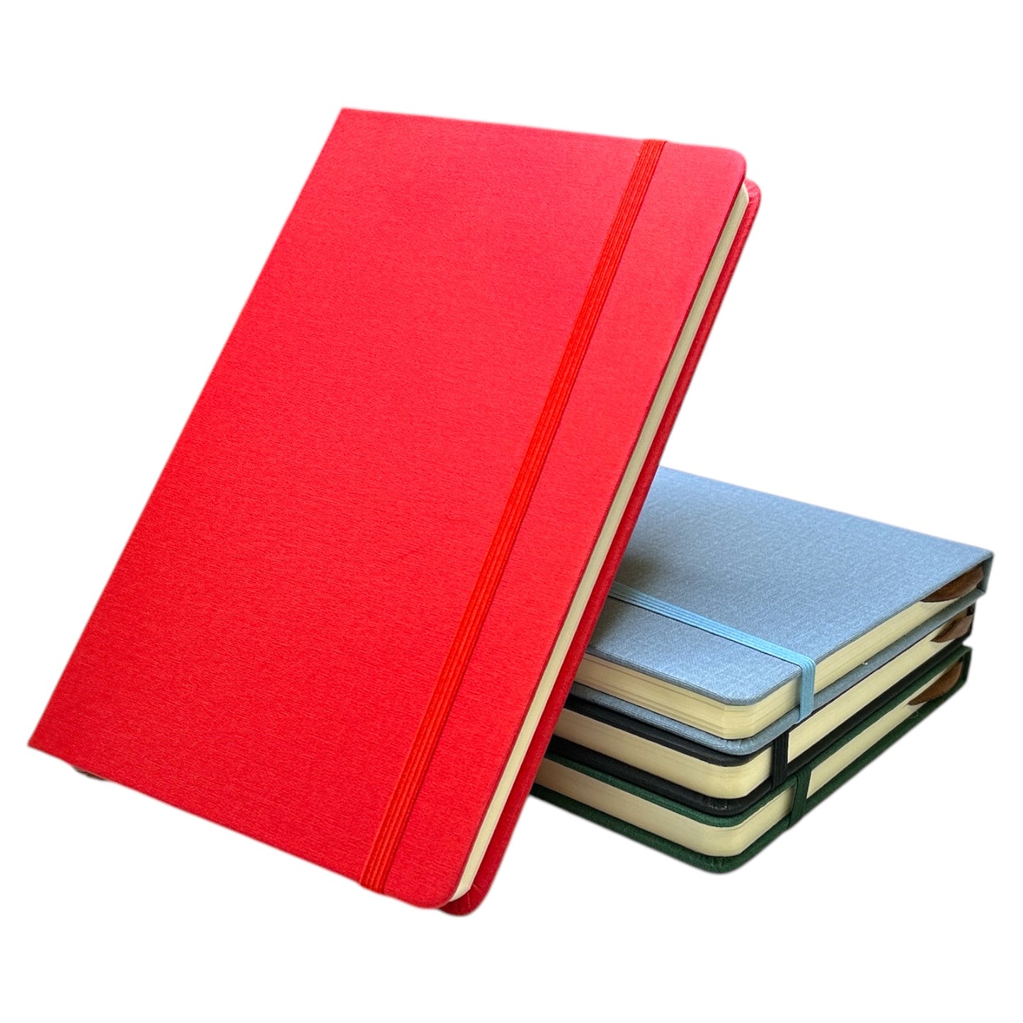 Single A5 96 Sheets Ruled PU Leather cover Notebook with Elastic Closure