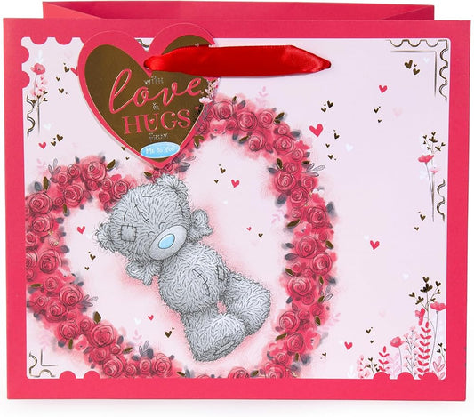 Bear In Heart Shape Me to You Tatty Teddy Valentine's Day Gift Bag Medium Size