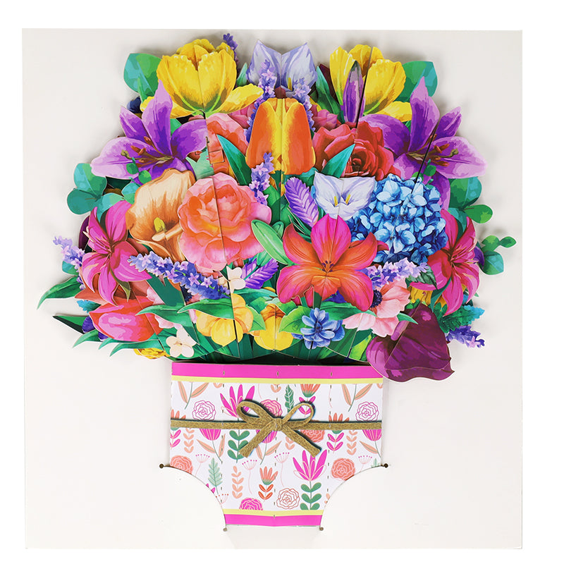 A Blooming Surprise 3D Pop Up Greeting Card