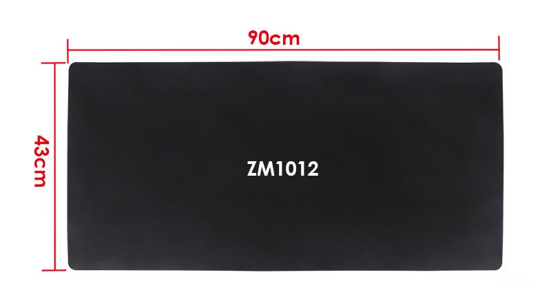 Office Desk Black Writing Mat 90 x 43cm 