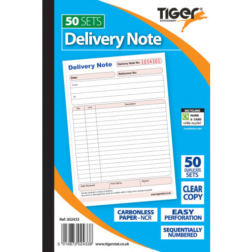A5 50 Sets Carbonless Delivery Book– Choice Wholesale