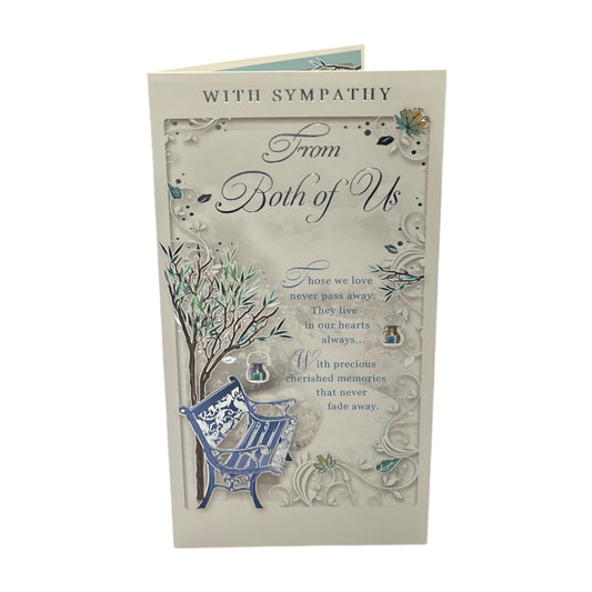 From Both of Us Autumn Design Sympathy Opacity Card