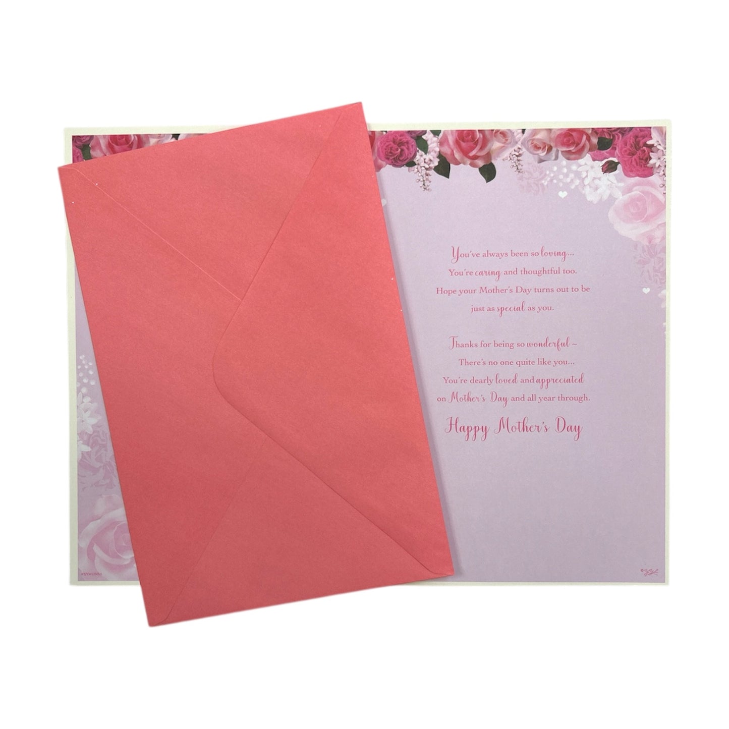 Beautiful Roses Floral Design Pink Mother's Day Card