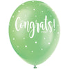 Pack of 5 Congrats 12" Pearlised Latex Balloons