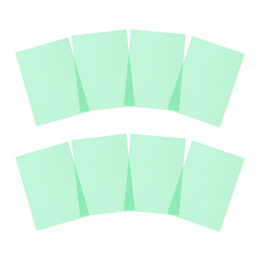 Pack of 16 A4 Plain Green Dyslexia Overlay Reading Sheets – PET Material, Rounded Corners