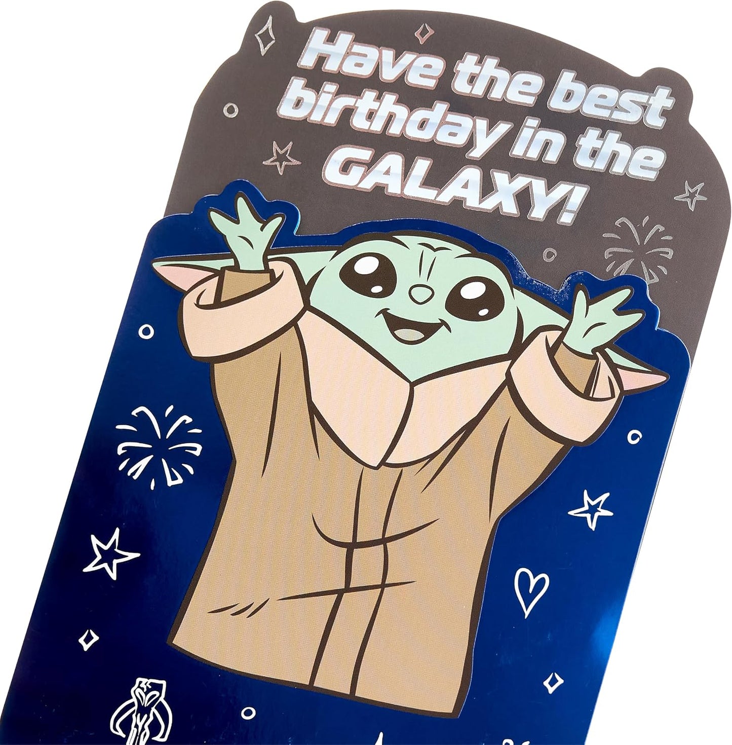 Star Wars Mandalorian Grogu Pop Up Design Birthday Card