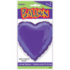 Deep Purple Solid Heart Foil Balloon 18"