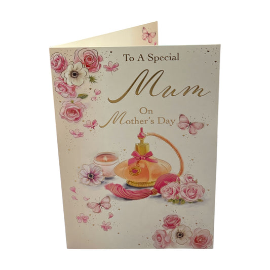 To A Special Mum Pretty Perfume Design Mother's Day Card