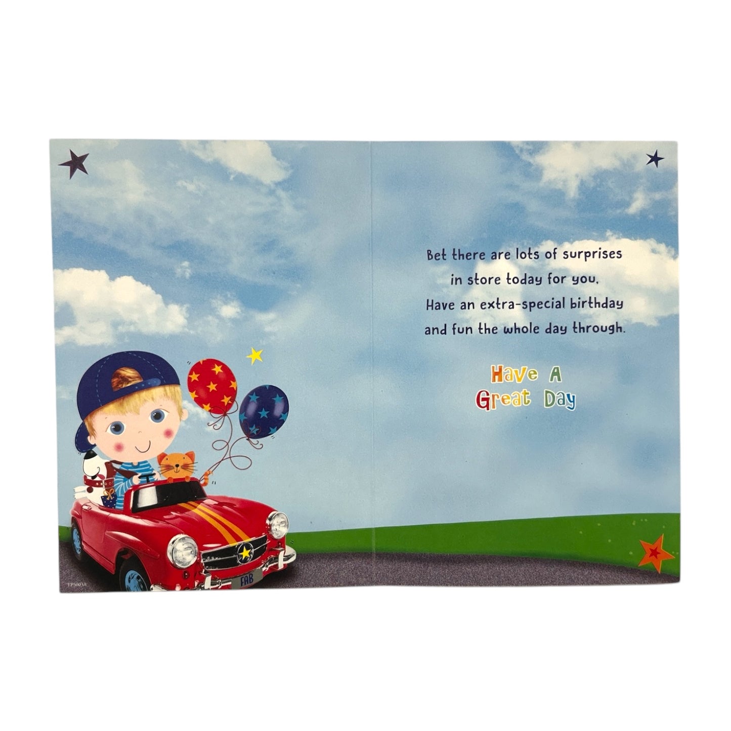 Son Trendy Pops Best Wishes Juvenile Birthday Card