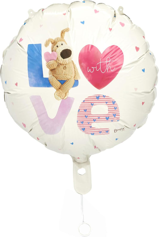 Boofle Love Foil Inflated Balloon For All Occasions Thank you, Birthday, Congratulations