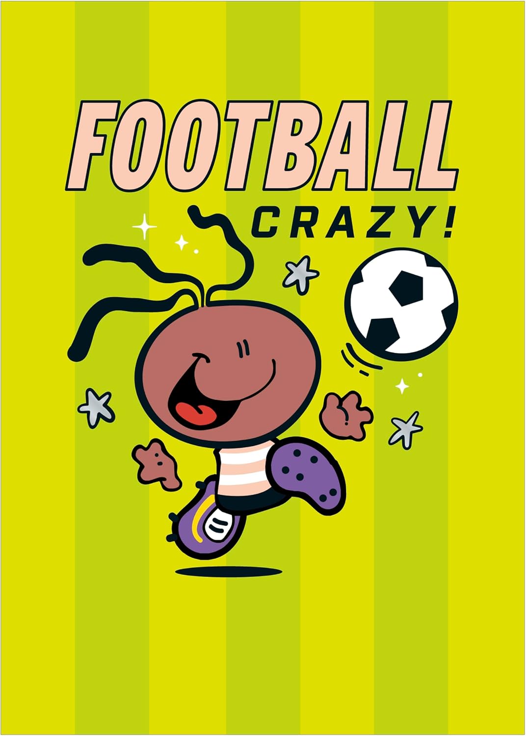 Football Player Design Blank Greeting Card for All Occasions