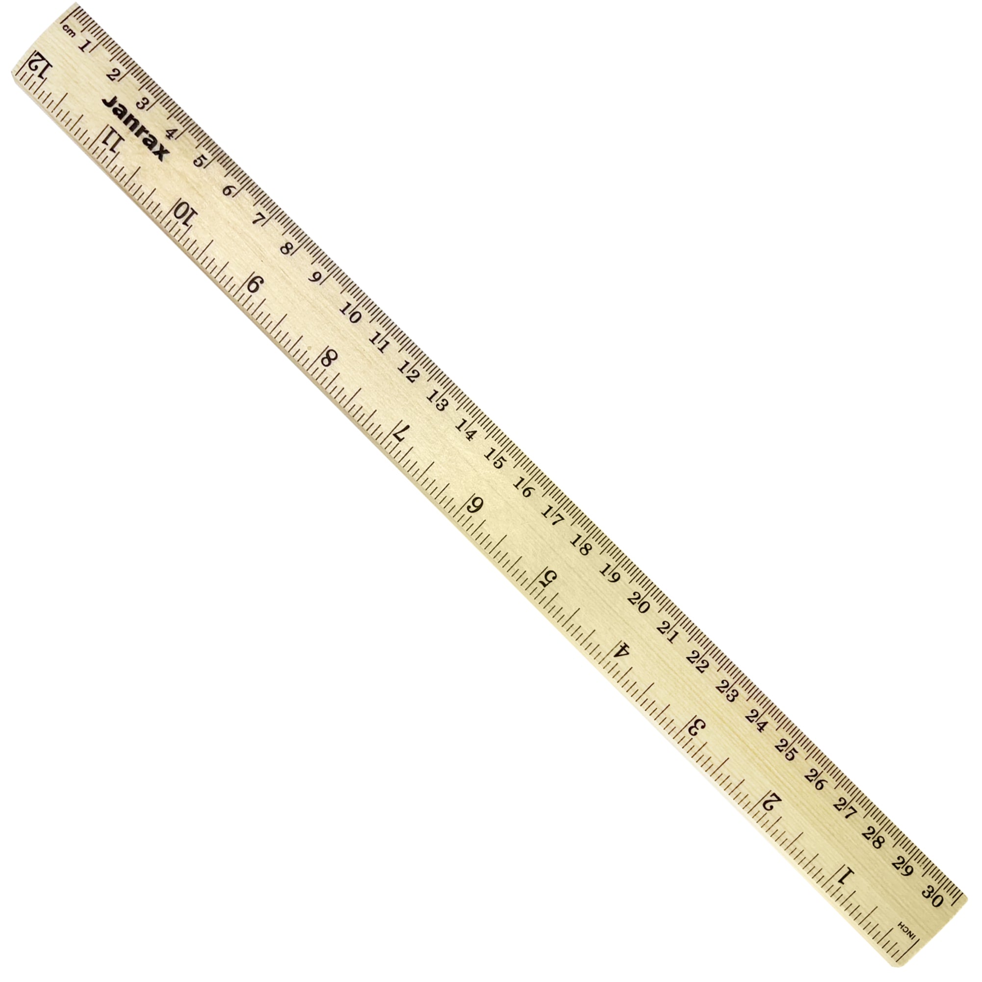 Pack of 24 30cm Wooden Rulers by Janrax