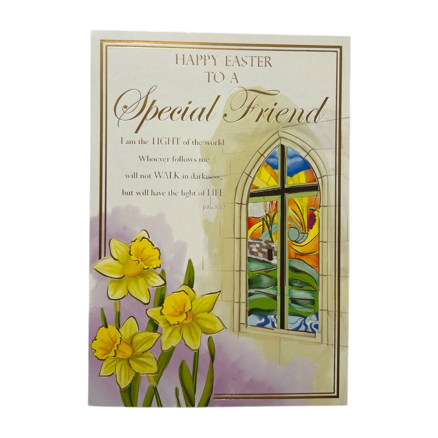 To A Special Friend Light Of The World Happy Easter Blessing Greeting Card