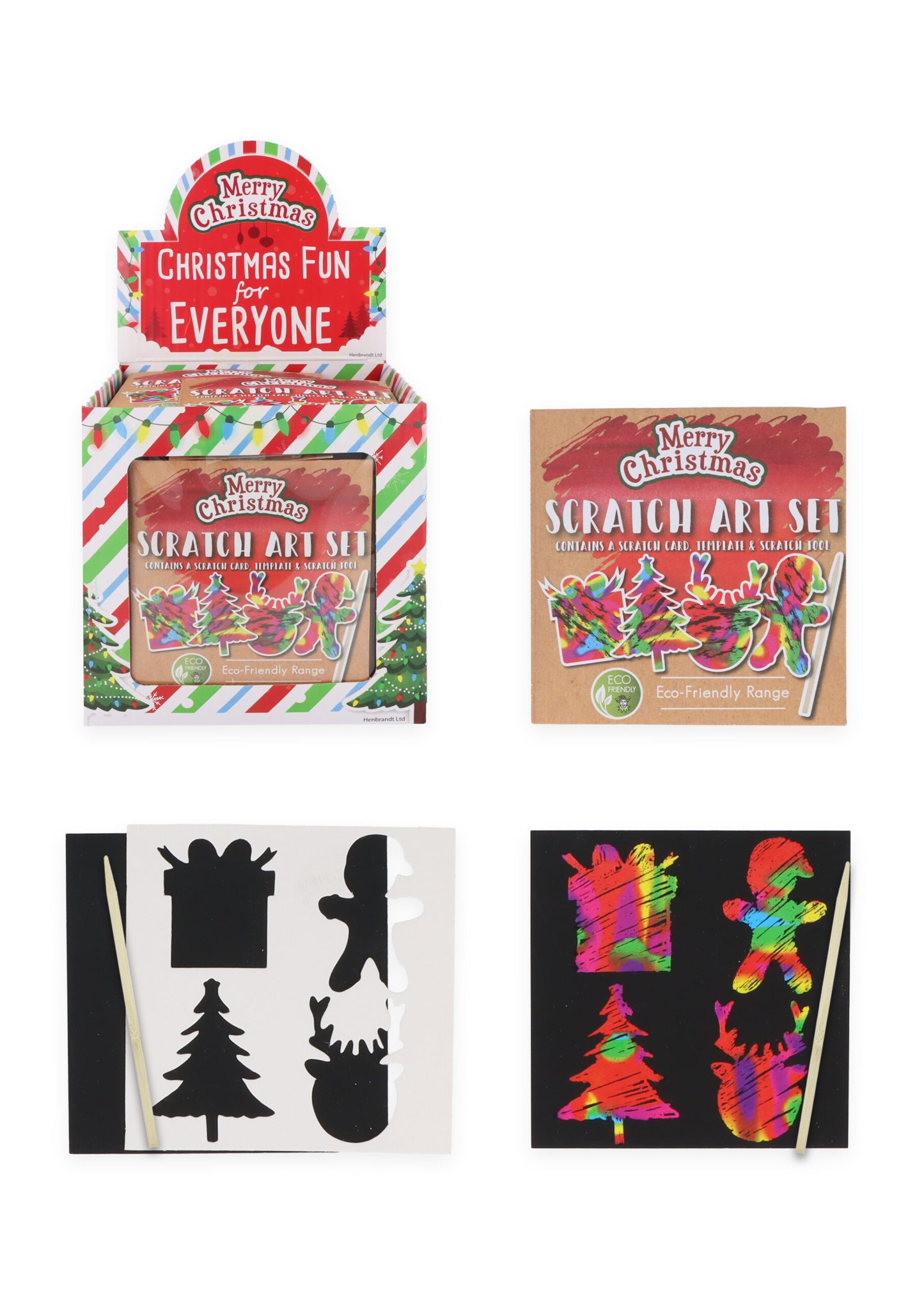 Eco-Friendly Christmas Magic Colour Scratch Set