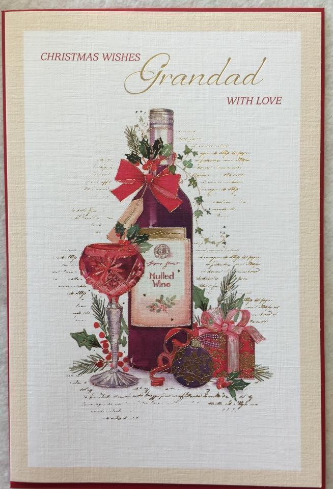 Grandad - Christmas Wishes With Love Greeting Card 