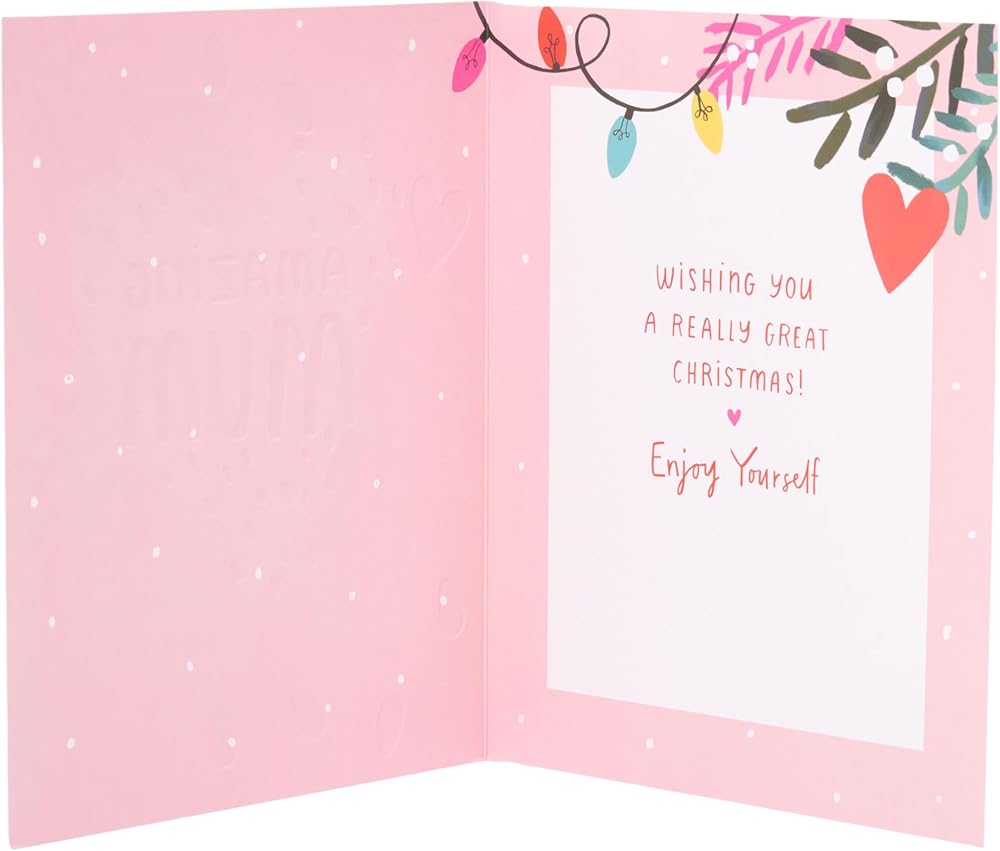 String Lights Amazing Mum Christmas Card