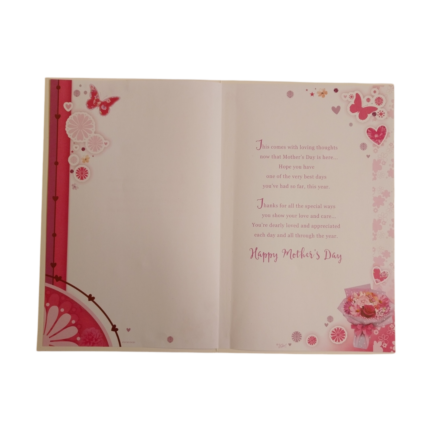 To My Wife Bouquet Of Pink Flowers Design Mother's Day Card