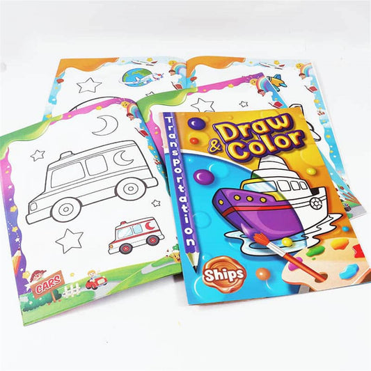 8 Pages Slim Coloring Book