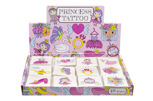 48 Pack of 12 Pieces Princess Tattoos