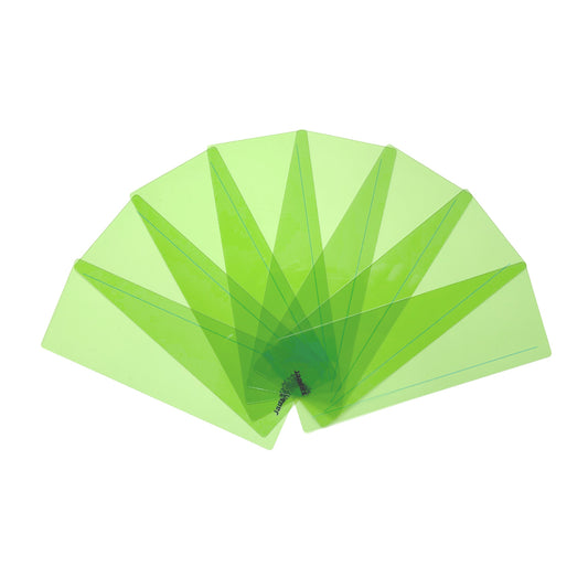 Pack of 8 Light Green 210x80mm Dyslexia Overlay Reading Strips – PET Material, Rounded Corners