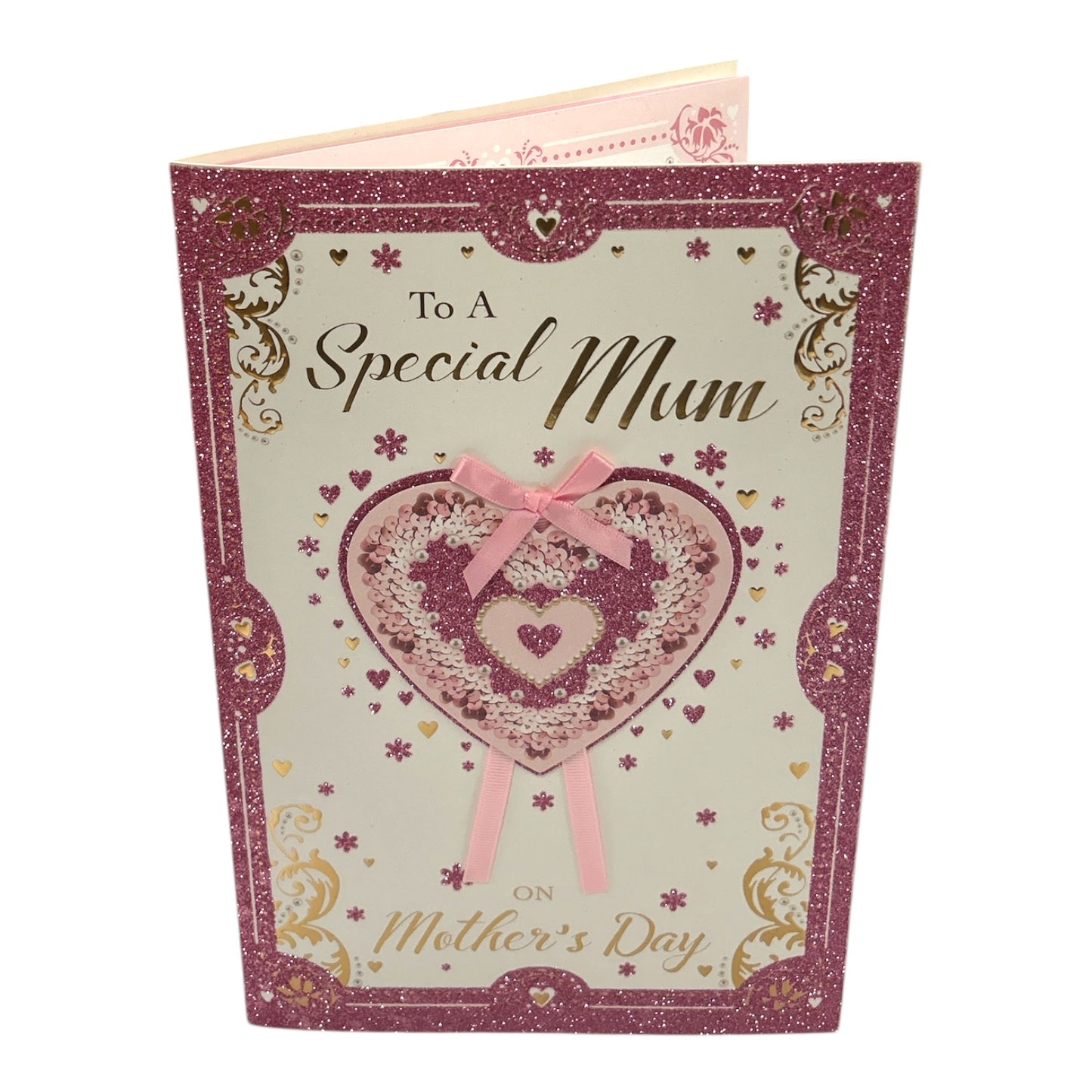 To A Special Mum Pink Heart Design Mother's Day Boxed Card