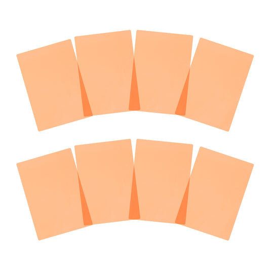 Pack of 16 A5 Plain Peach Dyslexia Overlay Reading Sheets – PET Material, Rounded Corners