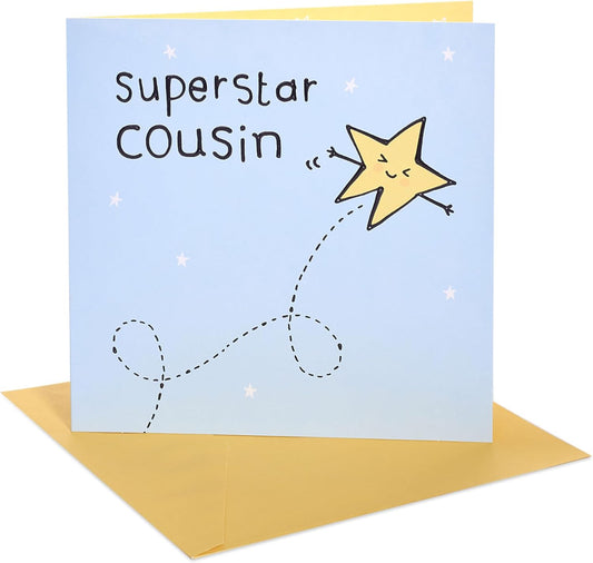 Superstar Design Cousin Birthday Card