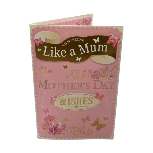 To Someone Like Mum Butterflies and Flowers Design Mother's Day Boxed Card