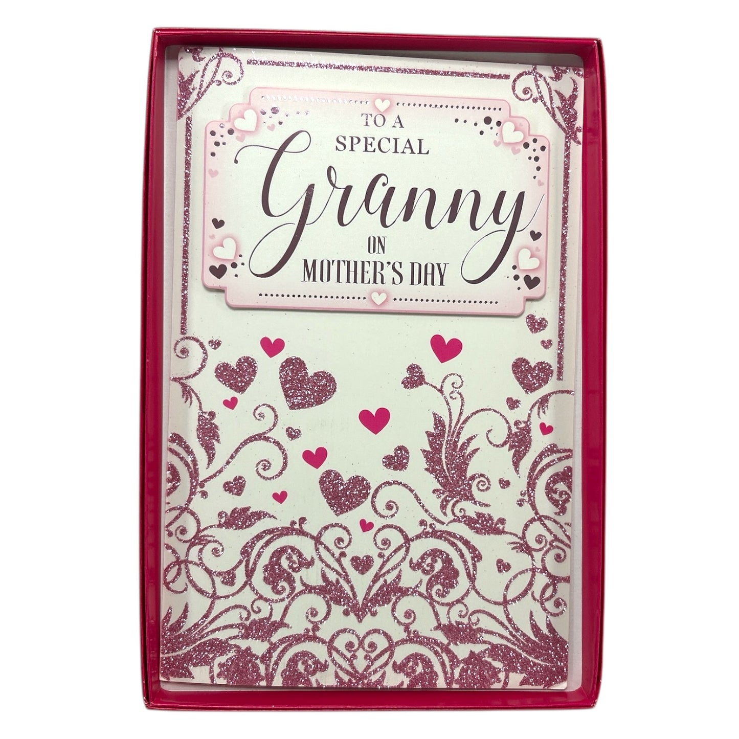 To A Special Granny Classic Mini Pink Hearts Design Mother's Day Boxed Card