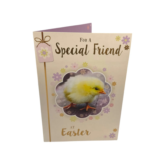 For A Special Friend Chick Design Happy Easter Card