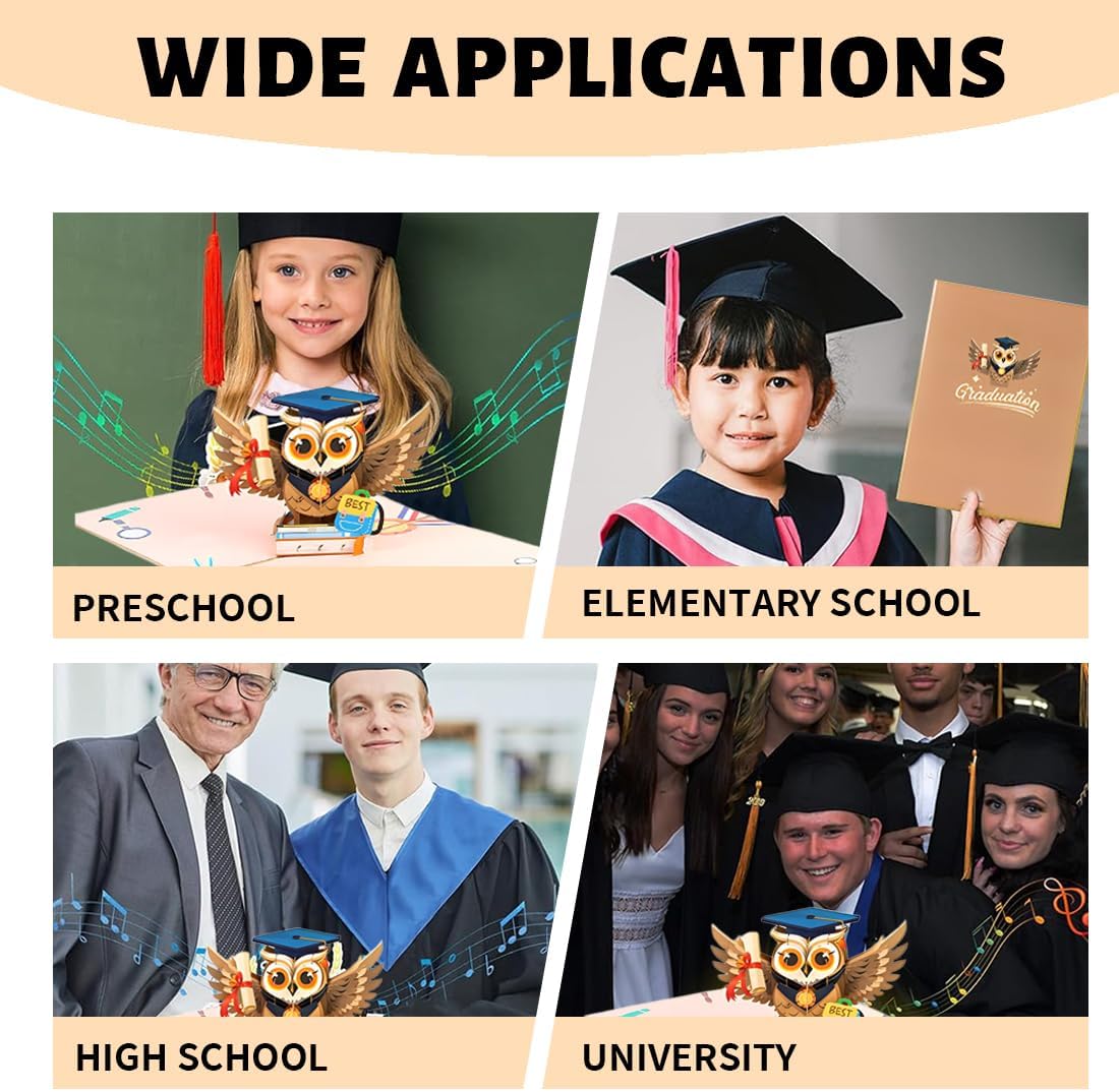 Celebration Owl 3D Pop Up Graduation Card