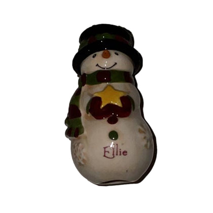 Personalised Snowman - Christmas Decorations - Gift Ornament - Ellie