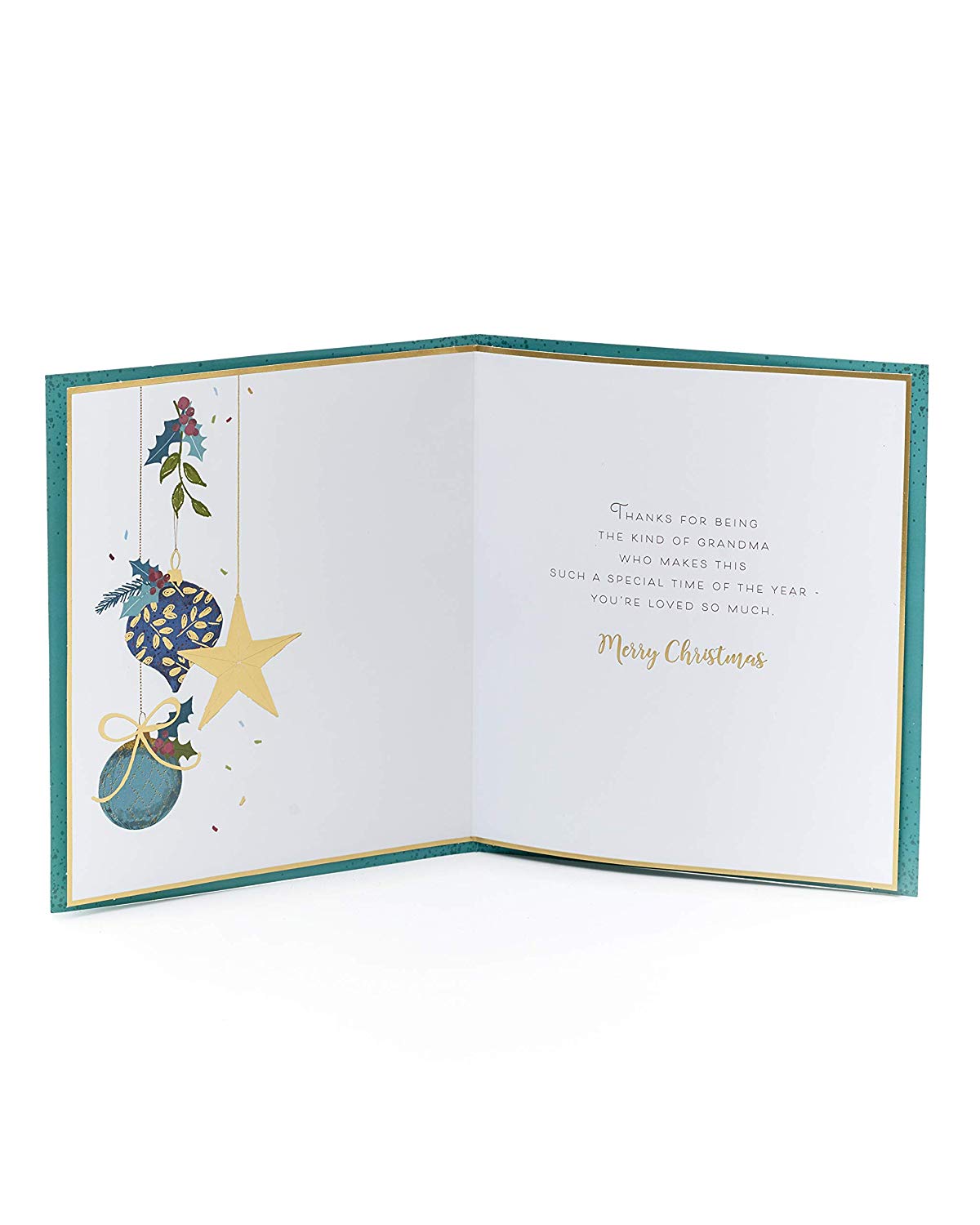 Grandma Christmas Card with Star and Bow