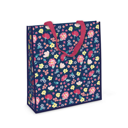 Pack of 12 Floral Small PP Woven Bags