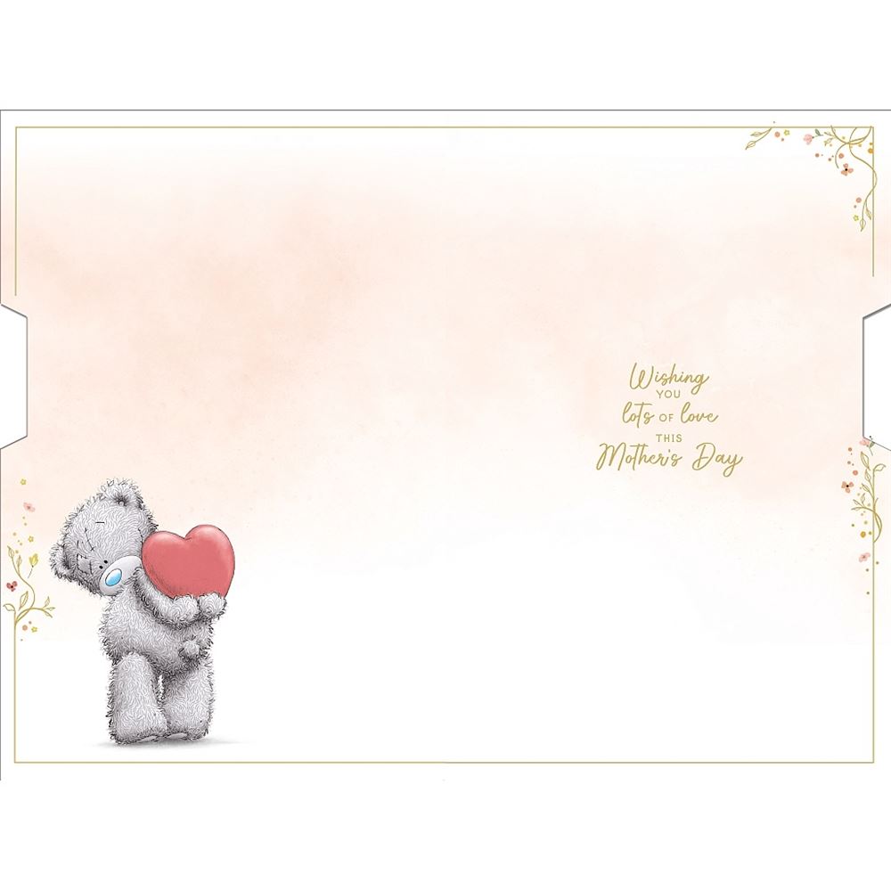 Bear Holding Up Heart Handmade Mother's Day Card