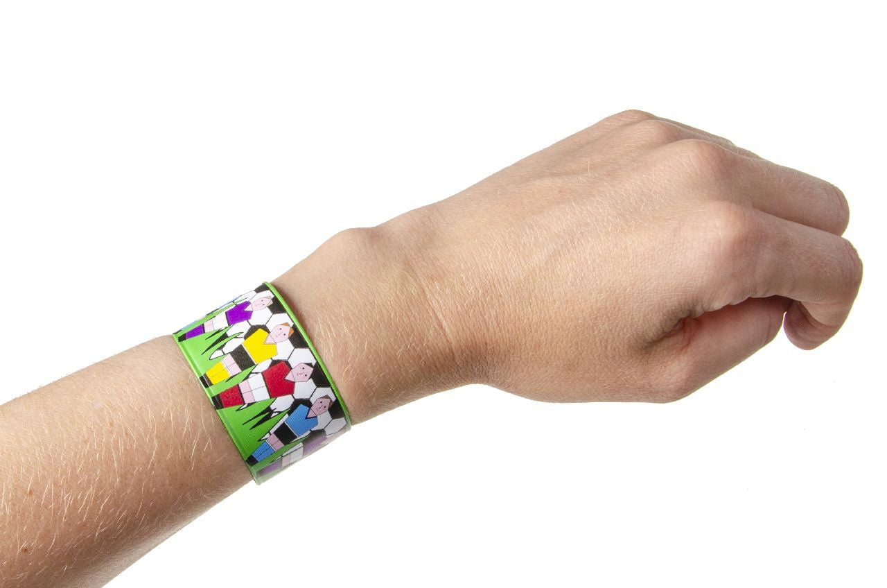Pack of 12 Football Snap Bracelets