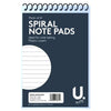 Pack of 4 6"x4" 34 Sheets Spiral Note Pads