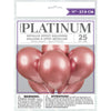 Pack of 25 Rose Gold Platinum 11" Latex Balloons