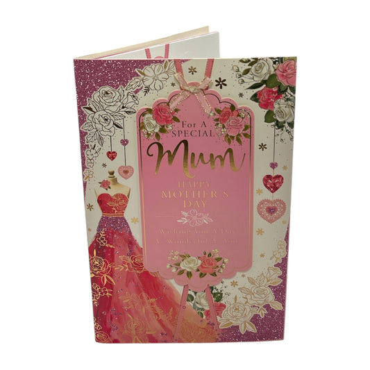 For Special Mum 8 Page Insert Luxury Mother's Day Card