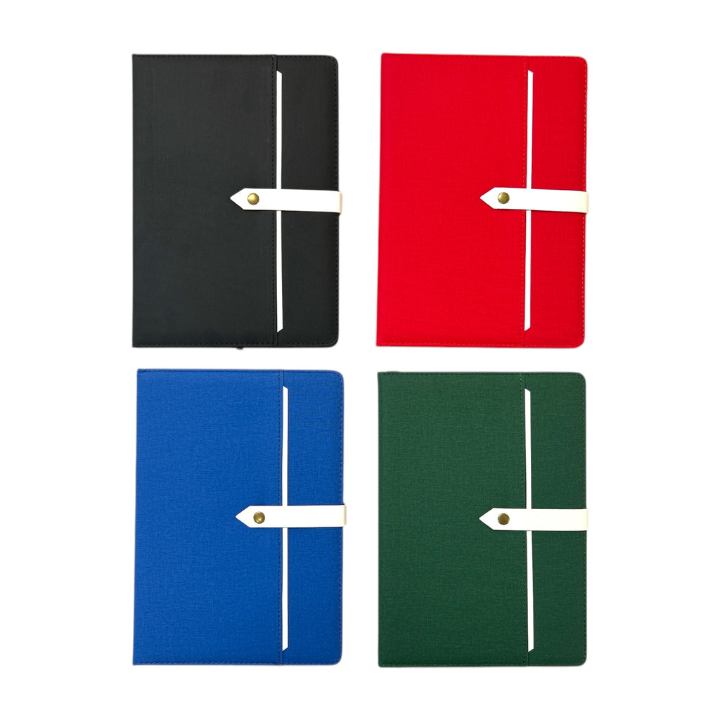 Single B5 96 Sheets Ruled PU Leather Hardcover Notebook with Button Cl ...
