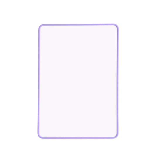 A4 Double Sided Magnetic Erasable MDF Plain Whiteboard With Purple Border