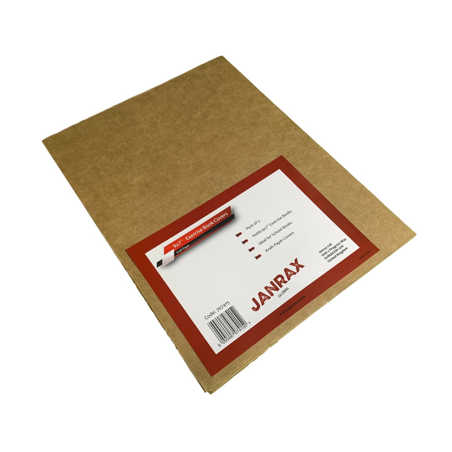 Pack of 50 9x7" Kraft Paper Exercise Book Covers by Janrax