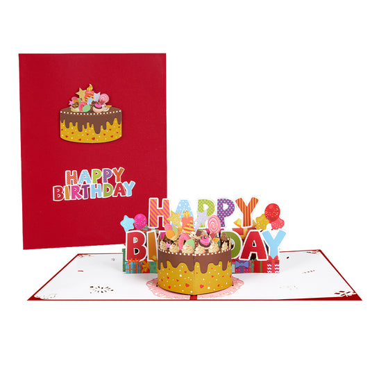 Sweet Celebration 3D Cake Pop Up Birthday Card