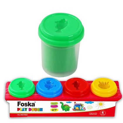 Pack of 4 Assorted Colour Play Dough 60g